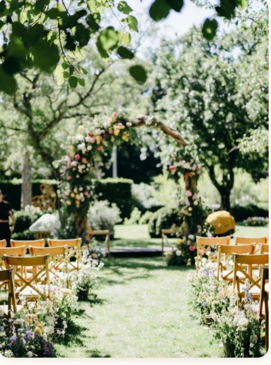 Jaro Stil-Finder — Beispielbild einer Gartenfest-Hochzeit im Freien
